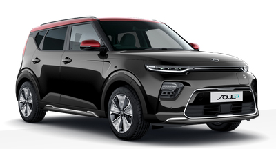 Kia Soul Ev - Available In Quartz Black With Red Roof